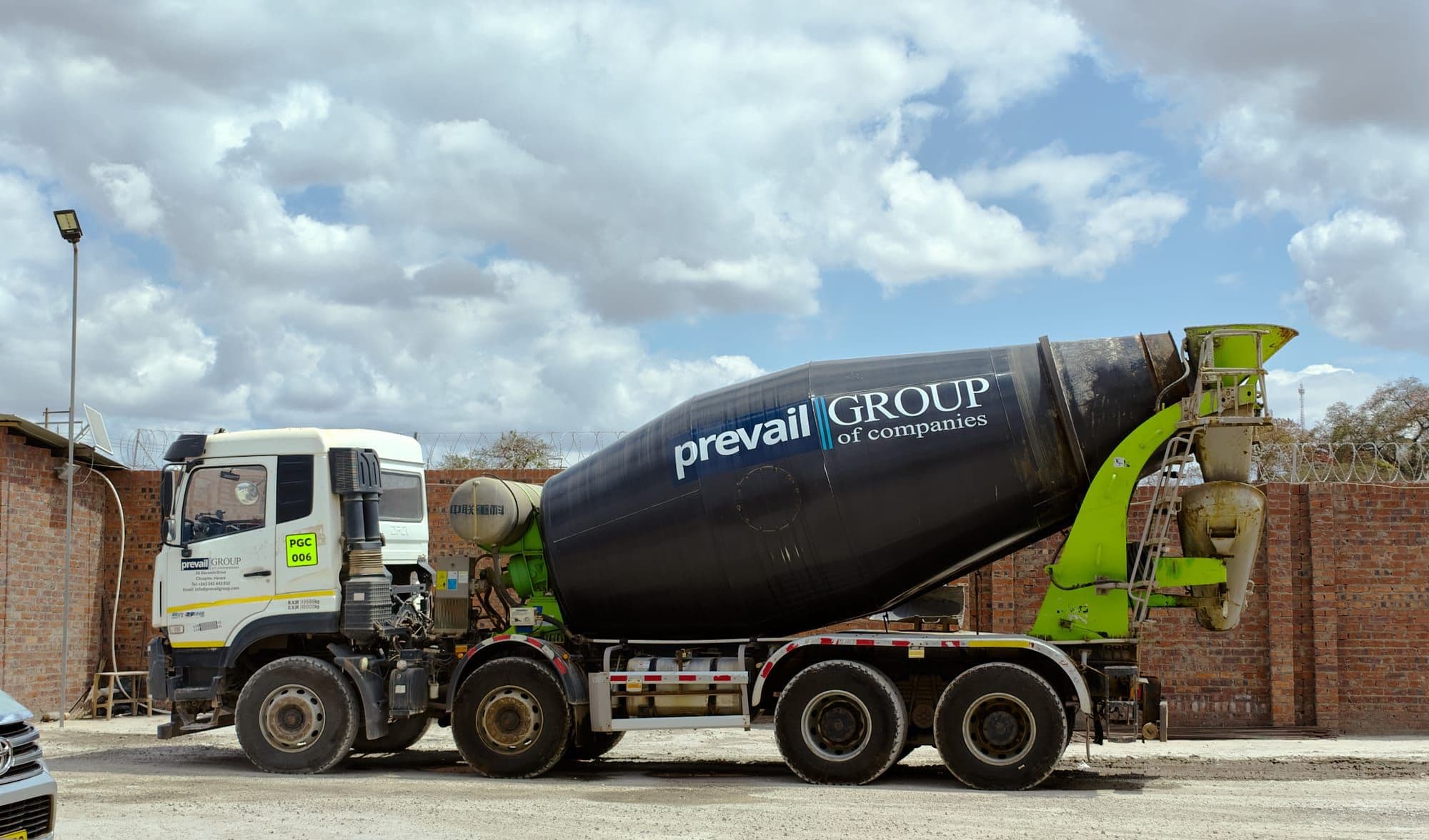 Branded Prevail Group transit mixer