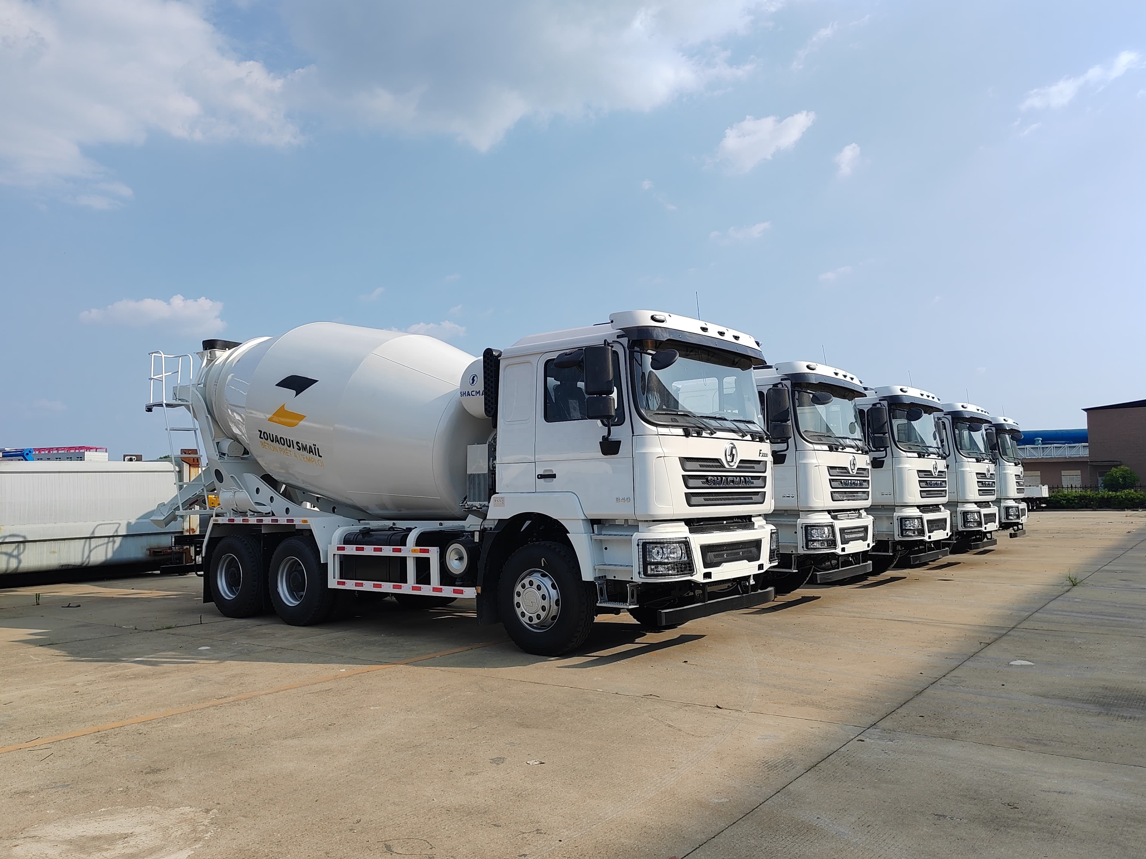 Prevail Concrete fleet of ready-mix mixer trucks